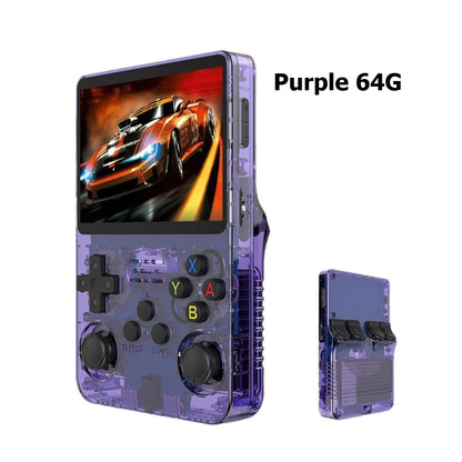 R36S Retro Handheld Game Console Linux System 3.5-Inch IPS Screen 64G/128G 20000+ Games Portable Pocket Game Console