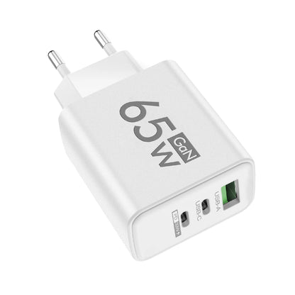 65W Gan USB C Fast Charger 3In1 Multi Ports Quick Charge 3.0 Wall Adapter EU US KR Plug Travel Charger for Iphone Samsung Xiaomi